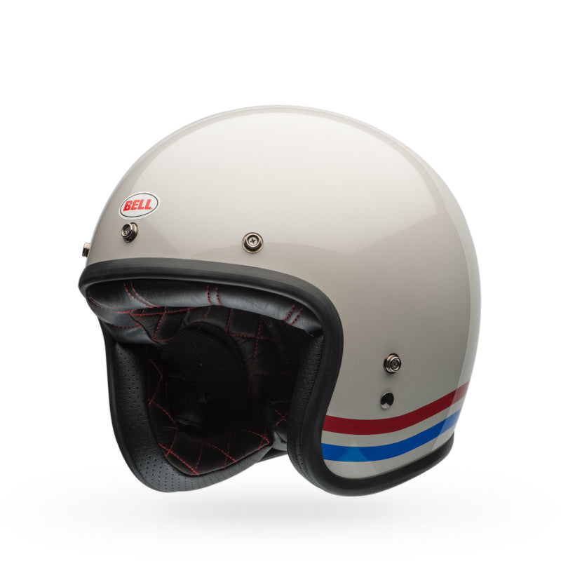 BELL CUSTOM 500 STRIPES HELMET - PEARL WHITE
