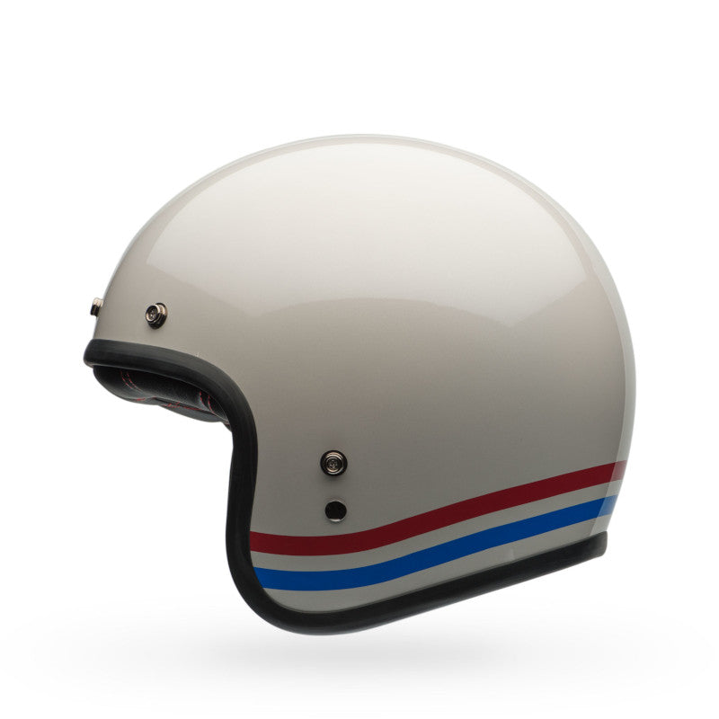 BELL CUSTOM 500 STRIPES HELMET - PEARL WHITE