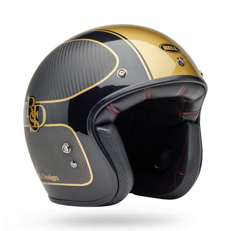 BELL CUSTOM 500 CARBON RSD THE PLAYER HELMET - MATTE/GLOSS BLACK/GOLD