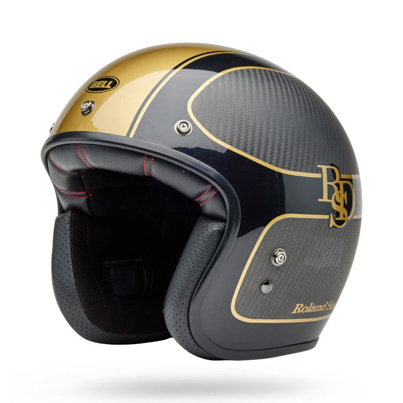 BELL CUSTOM 500 CARBON RSD THE PLAYER HELMET - MATTE/GLOSS BLACK/GOLD