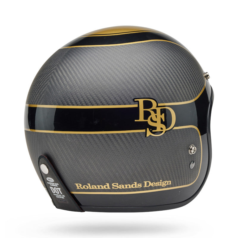 BELL CUSTOM 500 CARBON RSD THE PLAYER HELMET - MATTE/GLOSS BLACK/GOLD