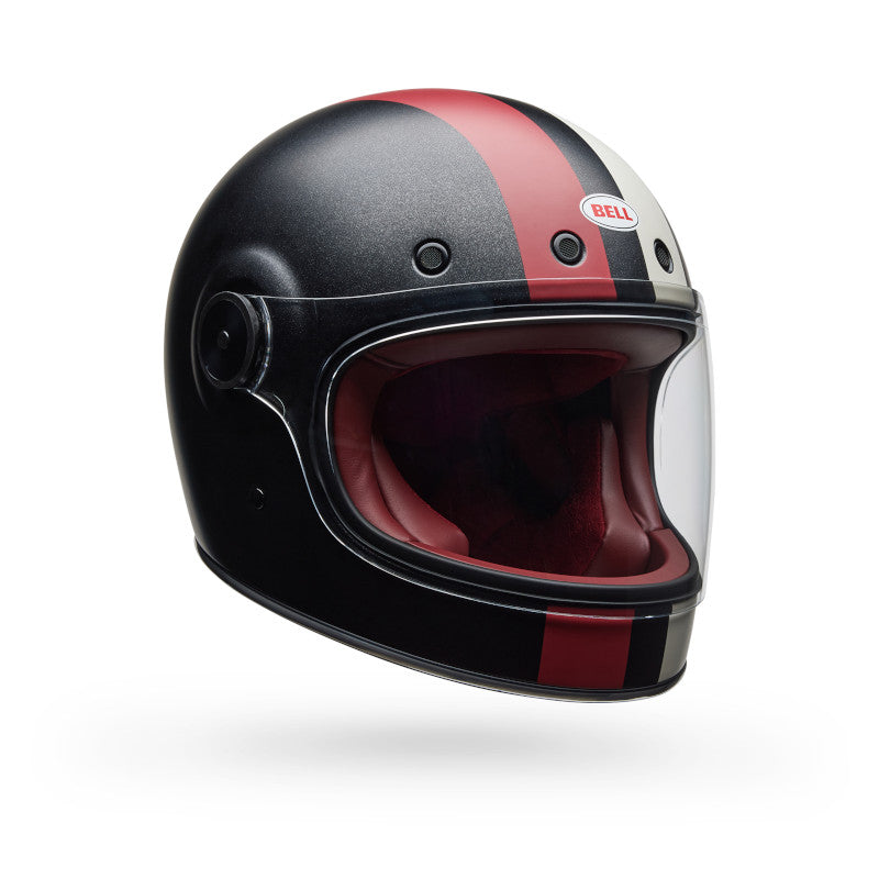 BELL BULLITT GT COMMANDER HELMET - MATTE BLACK/WHITE