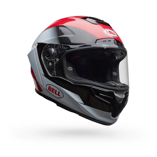 BELL RACE STAR DLX FLEX CORSA HELMET - RED/WHITE