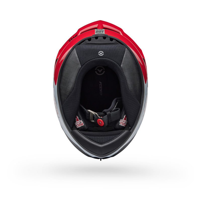 BELL RACE STAR DLX FLEX CORSA HELMET - RED/WHITE
