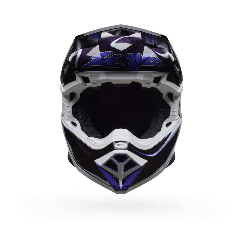 BELL MOTO-10 SPHERICAL SLAYCO HELMET - GLOSS BLACK/WHITE