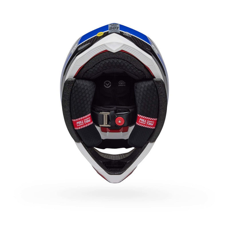 BELL MOTO-10 SPHERICAL RSD OLD GLORY HELMET - GLOSS RED/BLUE