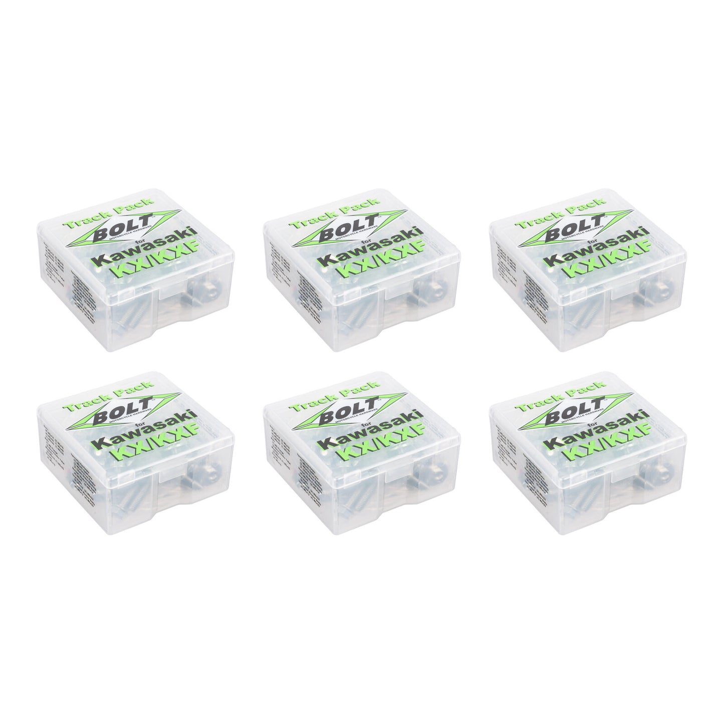 Bolt Track Pack for Kawasaki - 6 Kits Display
