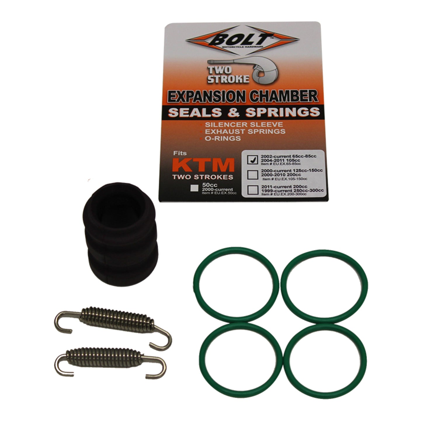 Bolt Exhaust O-Ring Pack KTM 65-85 \'02-Onwards