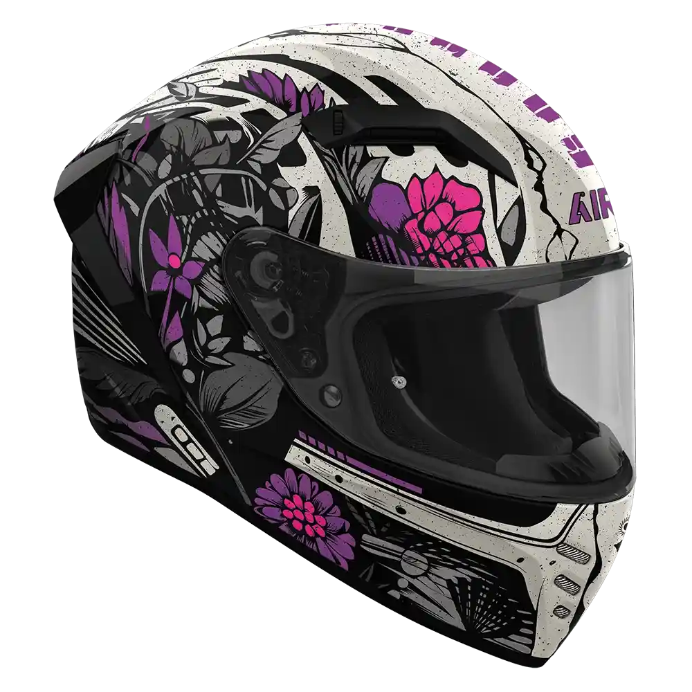 Airoh Connor Bloom Gloss Helmet - Right Angle