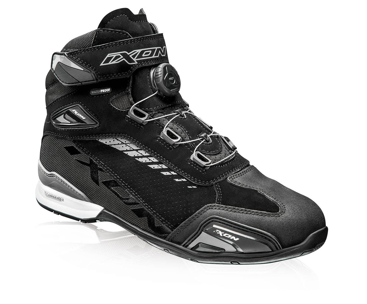 IXON BULL VENTED BOOTS - BLACK/GREY CASSONS PTY LTD sold by Cully's Yamaha