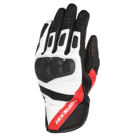 DRIRIDER COVERT GLOVES - BLACK/WHITE/RED