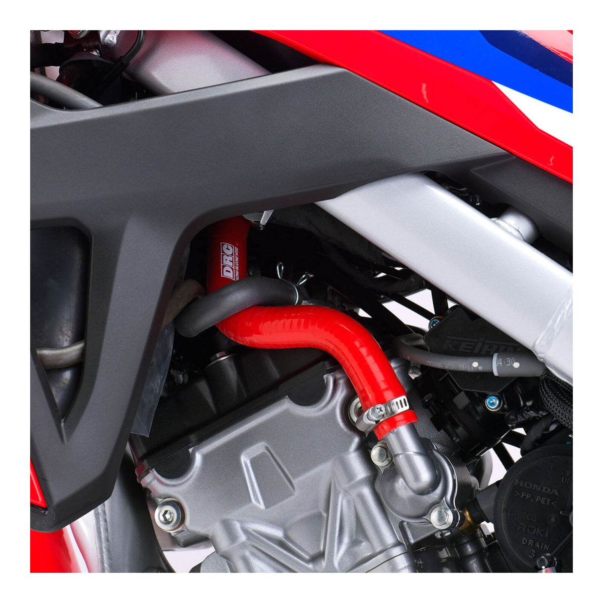 DRC Radiator Hose Kit CRF250R ‘18-’21 - Red