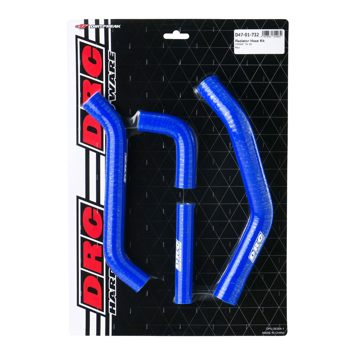 DRC Radiator Hose Kit YZ450F ‘18-’22 - Blue
