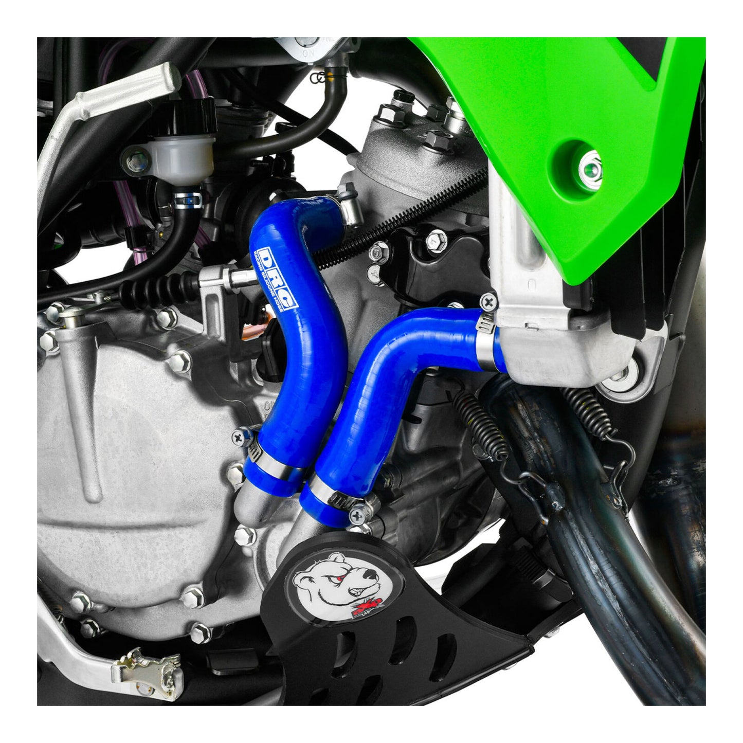 DRC Radiator Hose Kit- Yamaha YZ450F \'23-, YZ450FX \'24-, WR450F \'24- - Blue