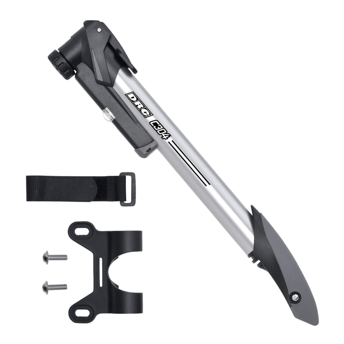 DRC C304 Schrader/Presta Mini Hand Pump with Gauge