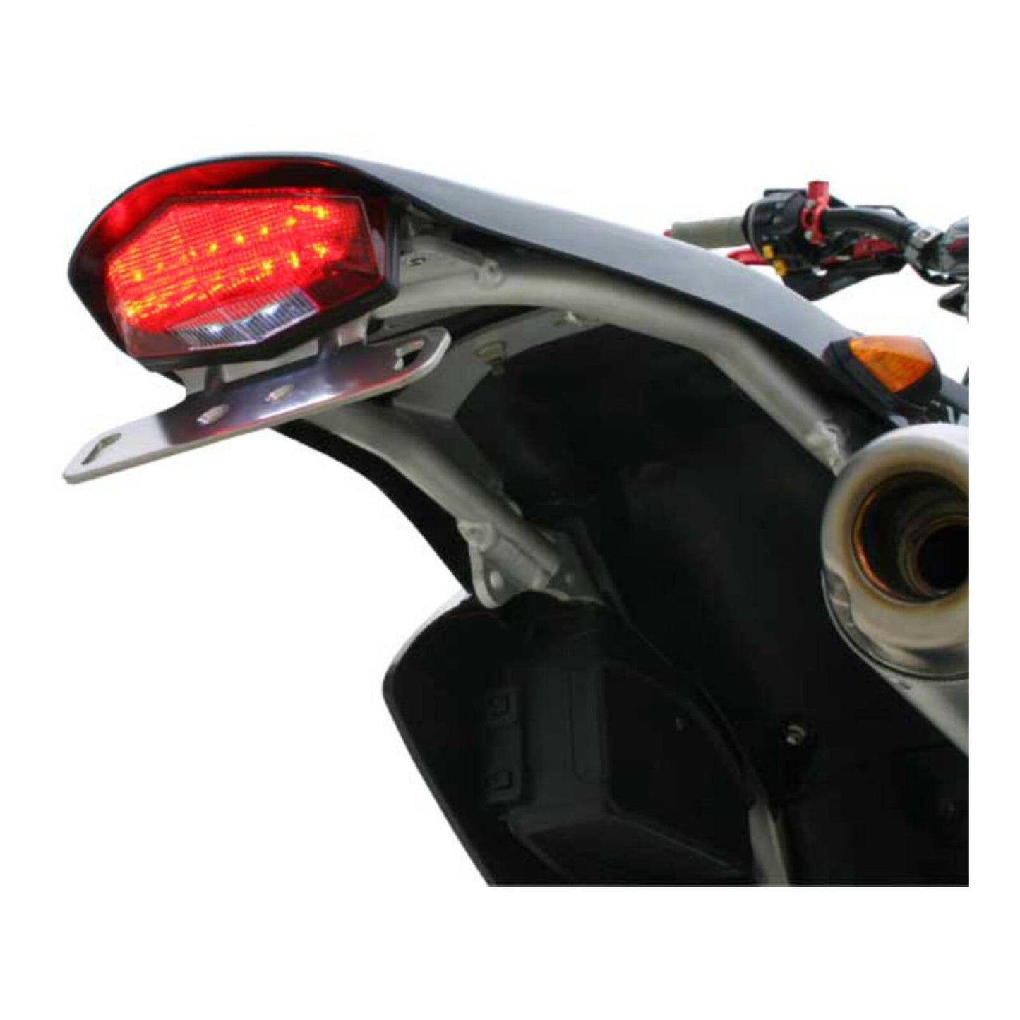 DRC Edge Aluminium Tail Light Holder Kit - Red Lens - Suzuki DR-Z400S / DR-Z400S