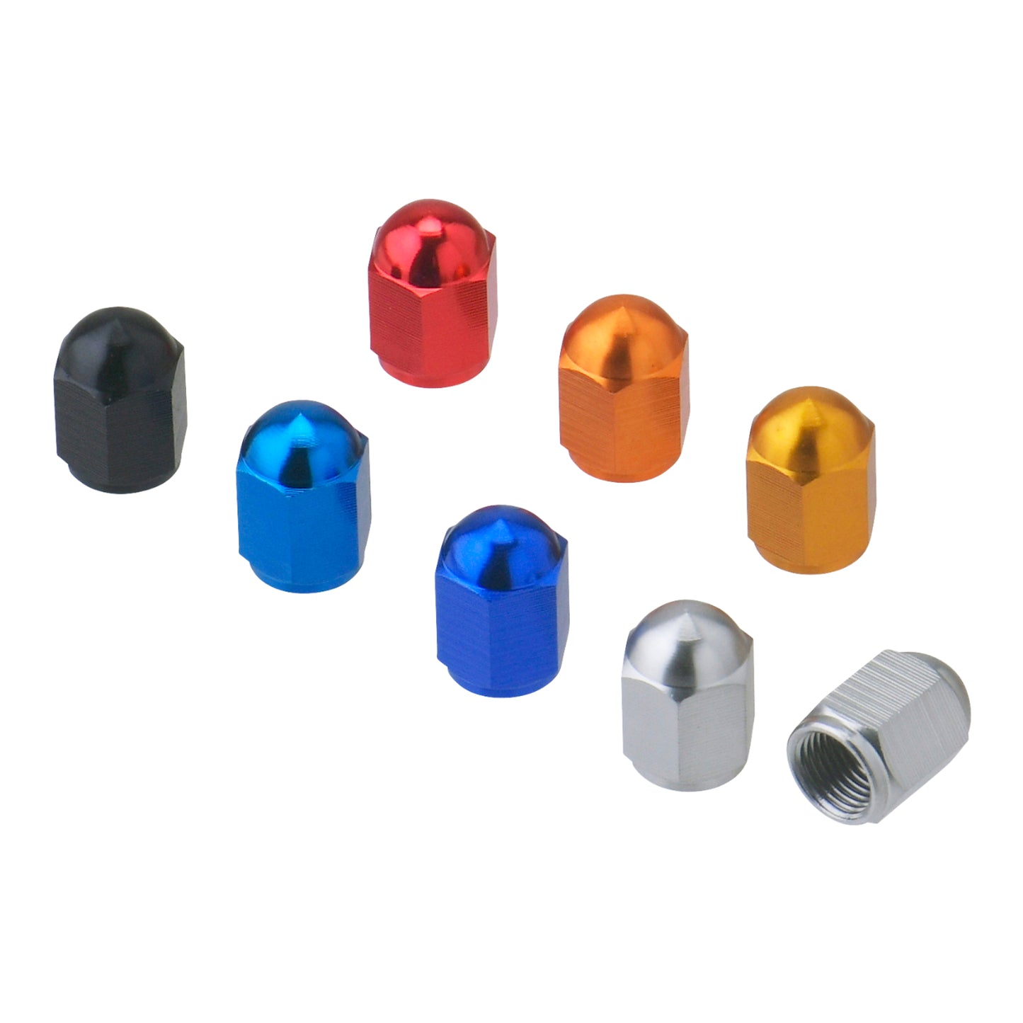 DRC Aluminium Valve Caps (2 Pack) - Red