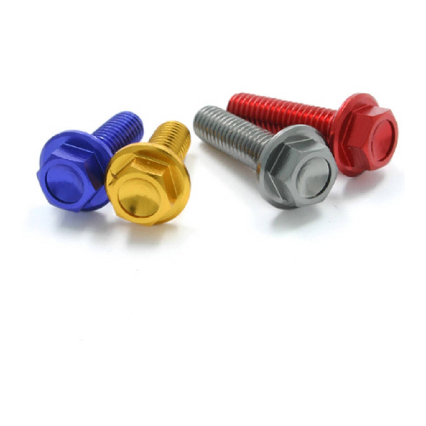 DRC Aluminium M6 Flange Bolts 16mm - Gold (4 Pack)