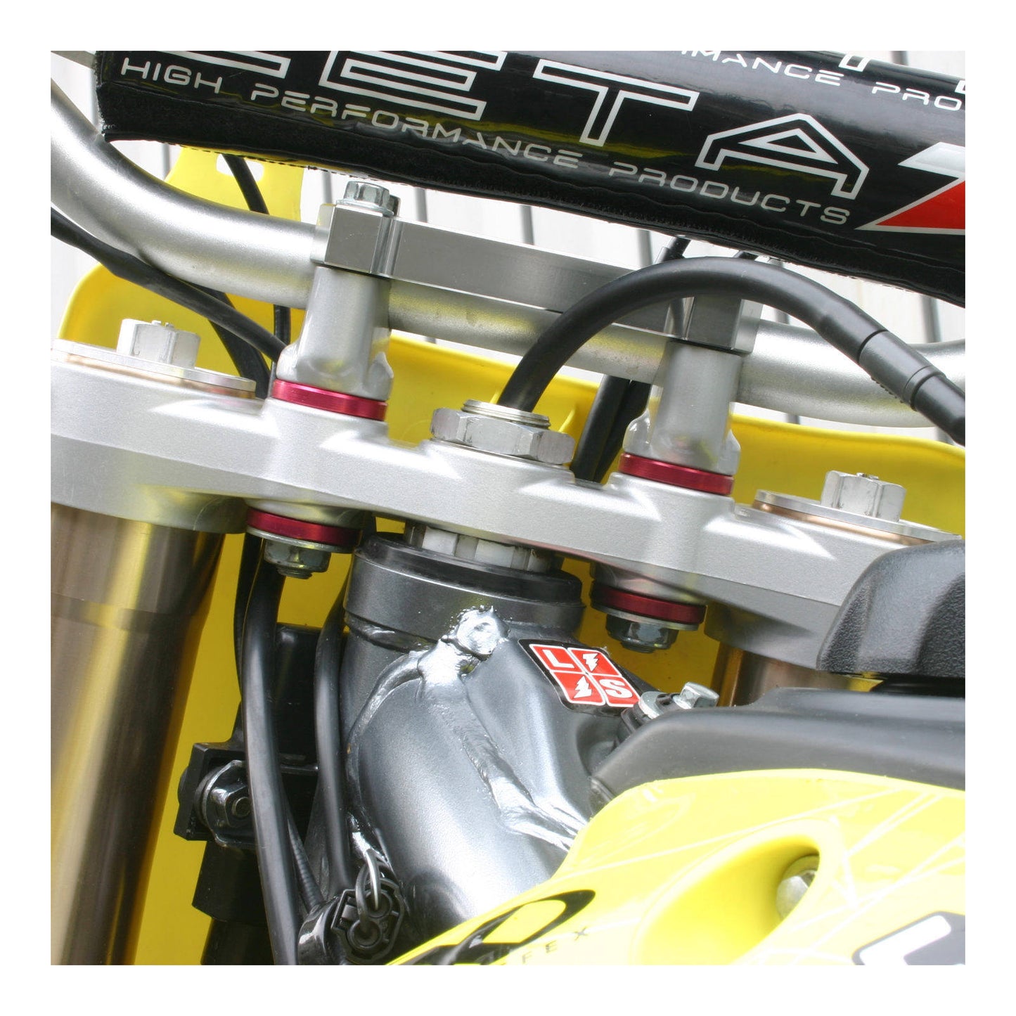 Zeta Rubber Killer (4 Pack) - Red - Kawasaki KX / KX250F (\'04-) / KX450F (\'11-)