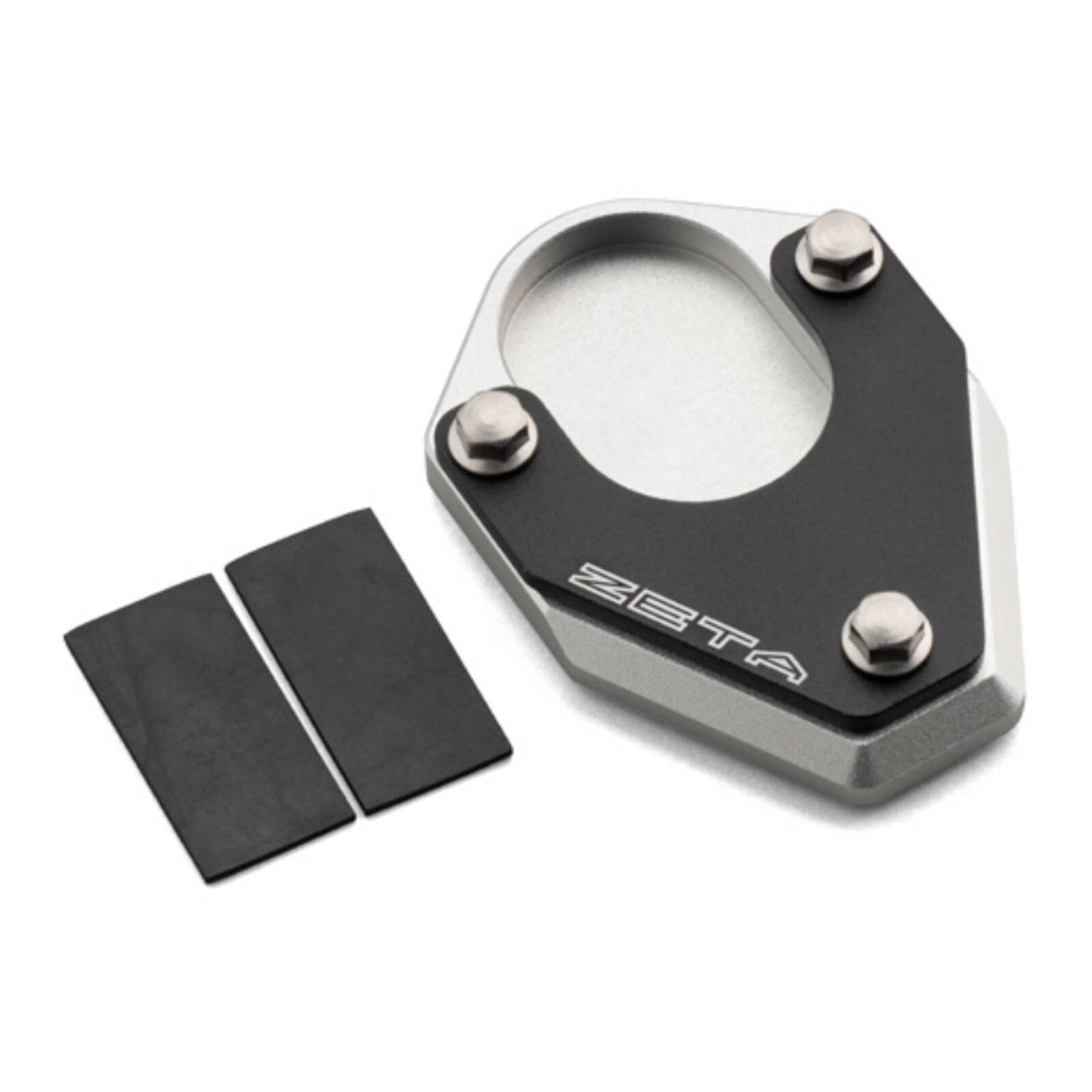 Zeta Side Stand Extender - Black / Silver - KTM 1090 Adventure (\'17-) / 1290 Sup