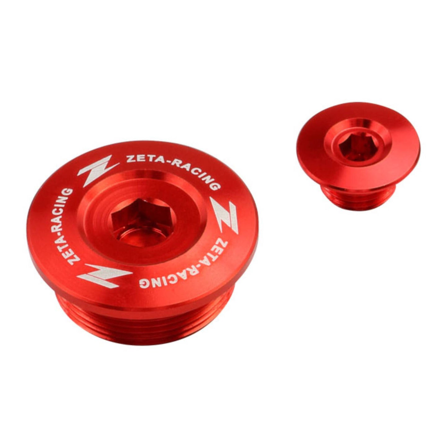Zeta Engine Plug Set - Honda CRF250R (\'18-) - Red