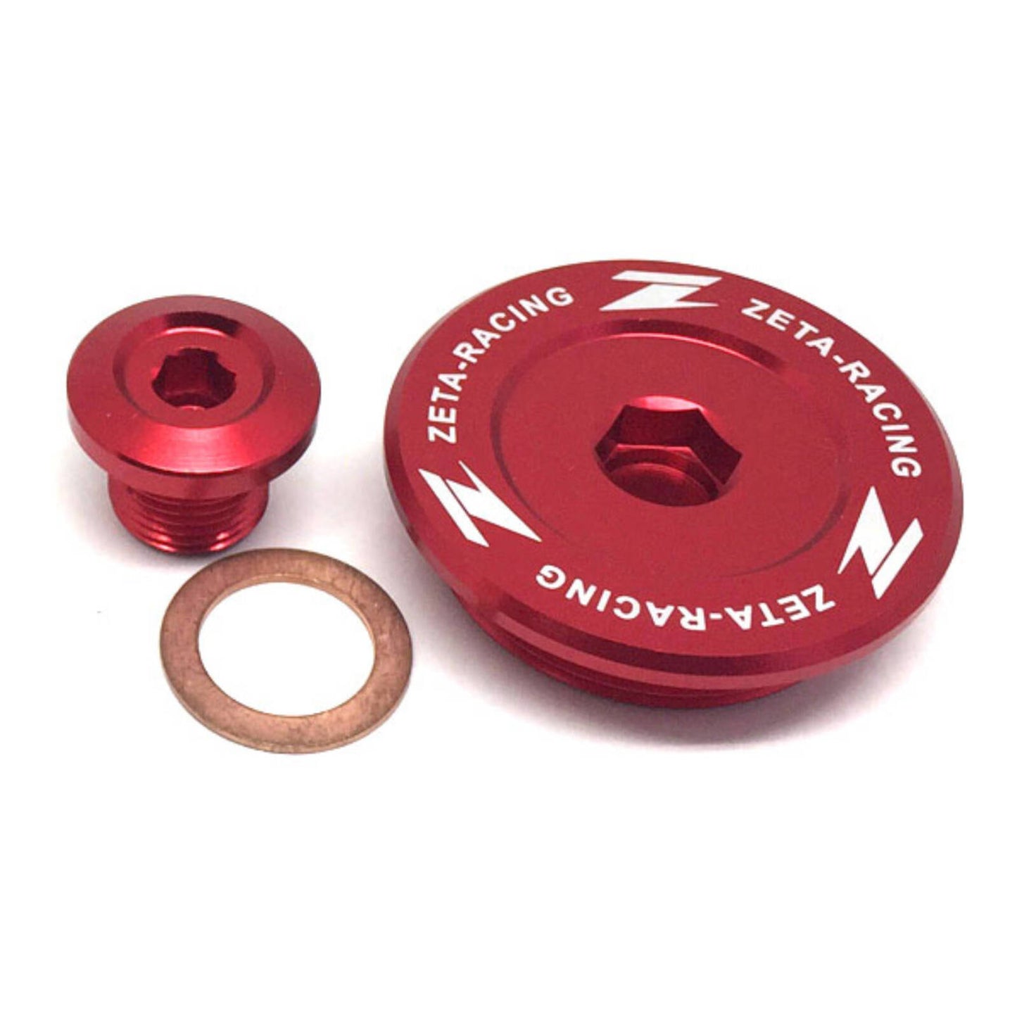 Zeta Engine Plug Set - Suzuki DR-Z400S / DR-Z400SM (\'00-) - Red
