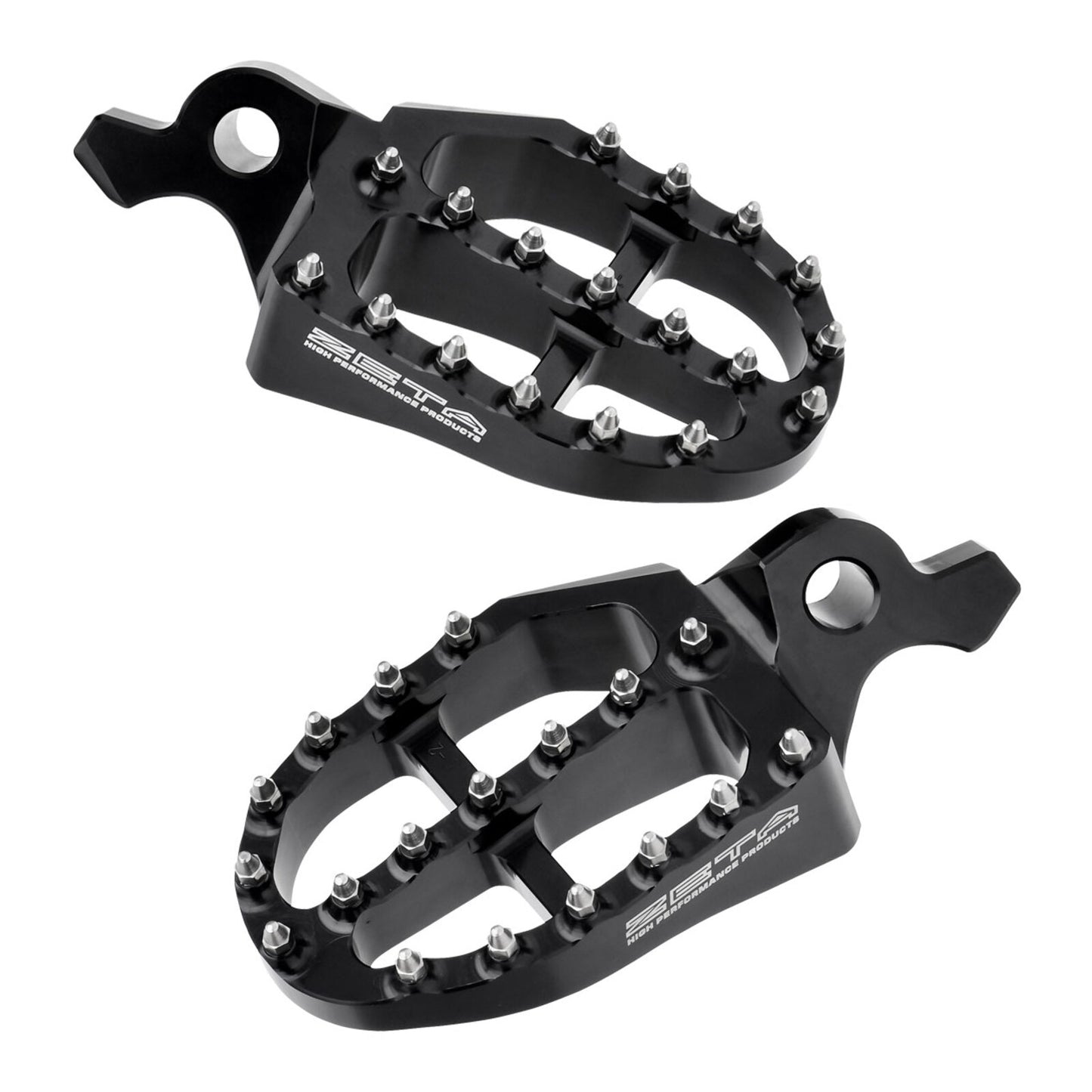 Zeta Aluminium Foot Pegs - Yamaha YZ (\'23-) - Black