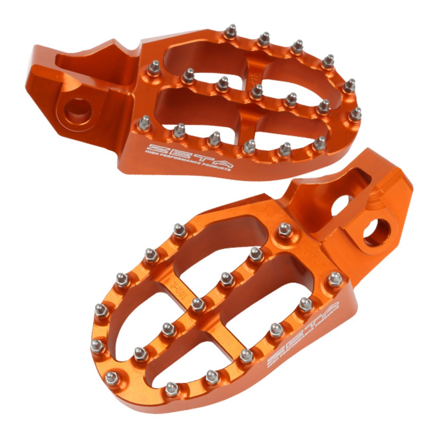 Zeta Aluminium Foot Pegs - KTM SX (\'16-) - Orange