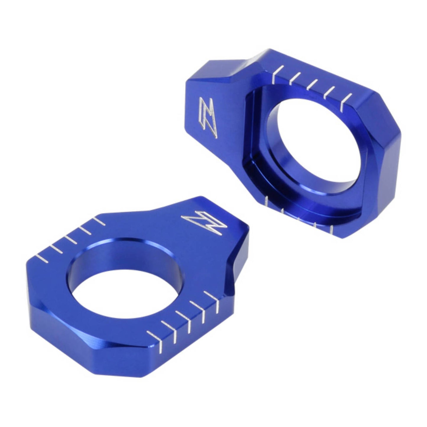 Zeta Rear Axle Block - Kawasaki KX250F (\'17-), KX450F (\'16-) - Blue