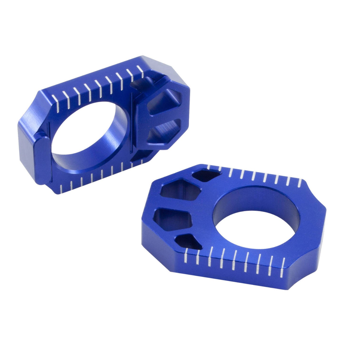 Zeta Rear Axle Block - Yamaha YZ250F (\'12-), YZ450F (\'10-) - Blue