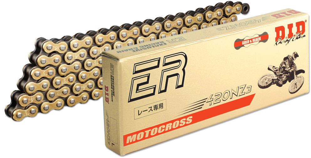 DID 420NZ3 SUPER HEAVY DUTY MX CHAIN (RB) - GOLD/BLACK
