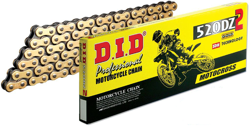DID 520DZ2 MX CHAIN (GB) - GOLD/BLACK