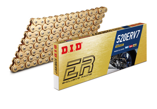 DID 520ERV7 RACE X-RING CHAIN (ZB) - GOLD