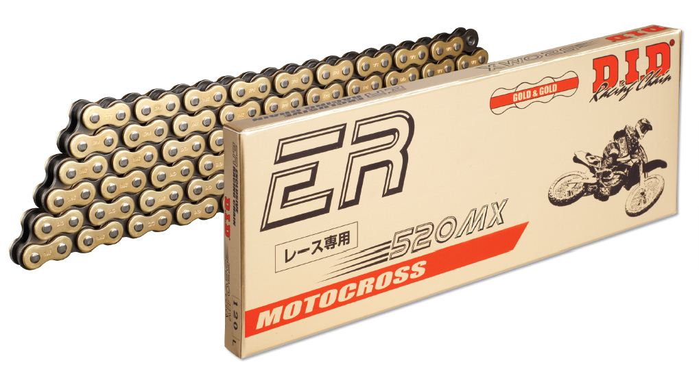 DID 520MX MX RACE CHAIN (RB) - GOLD/BLACK