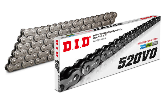 DID 520VO PRO O-RING CHAIN (FB) - NATURAL STEEL