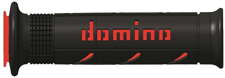 Domino A250 Road Grips - Black Red