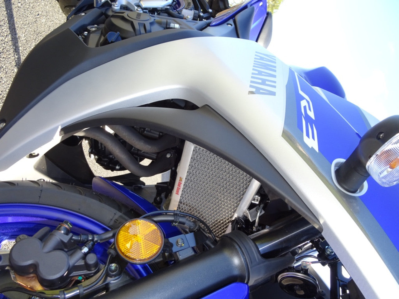 RAD GUARD RADIATOR GUARDS POLISHED ALLOY YZF-R3