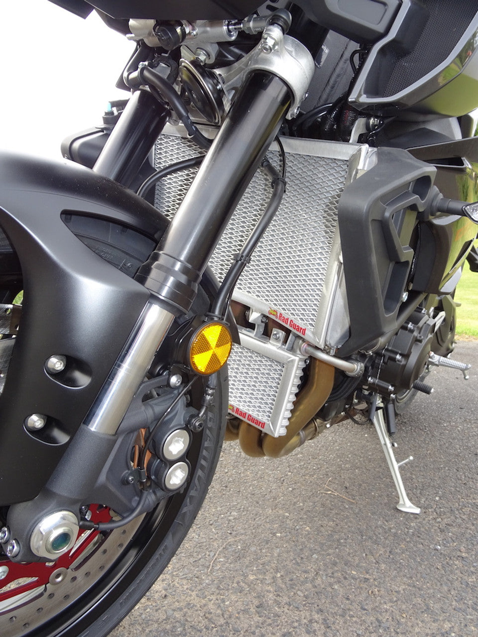 RAD GUARD RADIATOR GUARDS POLISHED ALLOY MT-10