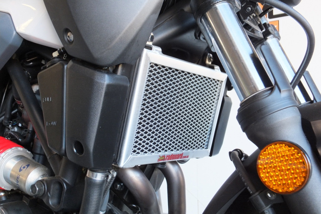 RAD GUARD RADIATOR GUARDS POLISHED ALLOY MT-03