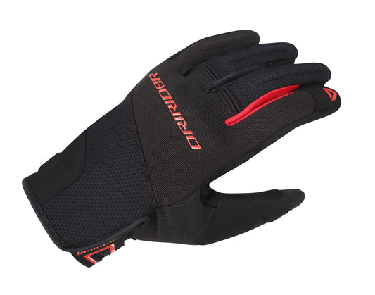 DRIRIDER FLEX GLOVES - BLACK/RED