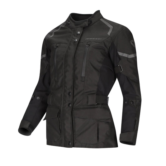 DRIRIDER COMPASS V LADIES JACKET - BLACK/BLACK