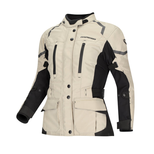 DRIRIDER COMPASS V LADIES JACKET - SAND/BLACK