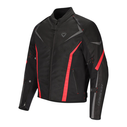 DRIRIDER ORIGIN 2 JACKET - BLACK/RED