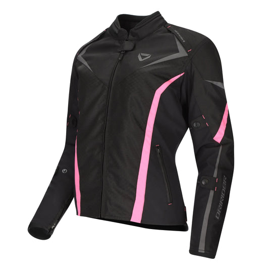 DRIRIDER ORIGIN 2 LADIES JACKET - BLACK/PINK