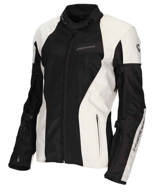 DRIRIDER VIVID 3 AIR LADIES JACKET - PEARL BLACK