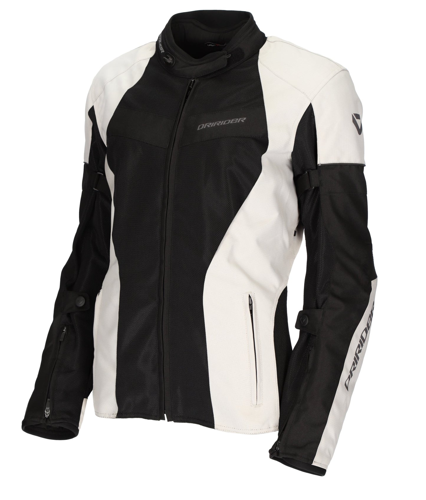 DRIRIDER VIVID 3 AIR LADIES JACKET - BLACK/WHITE