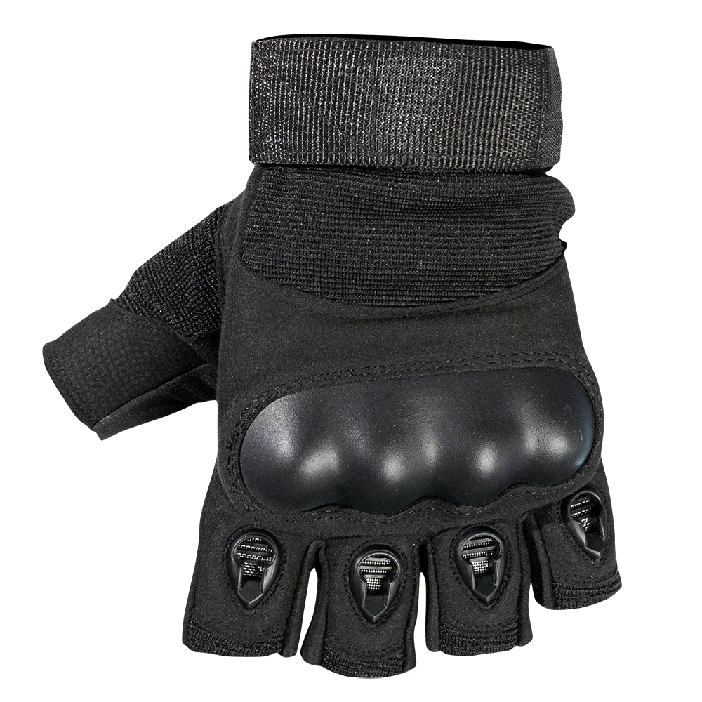 MOTODRY FINGERLESS EASY-RIDE GLOVES - BLACK