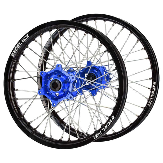 SM PRO WHEEL SET - YZ MODELS (21*16./19*2.15”) (BLACK-BLUE)