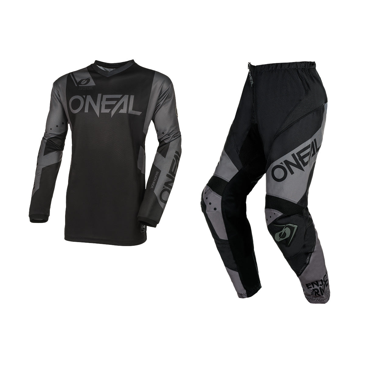 ONEAL 2026 YOUTH ELEMENT RACEWEAR GEAR SET - BLACK/GREY