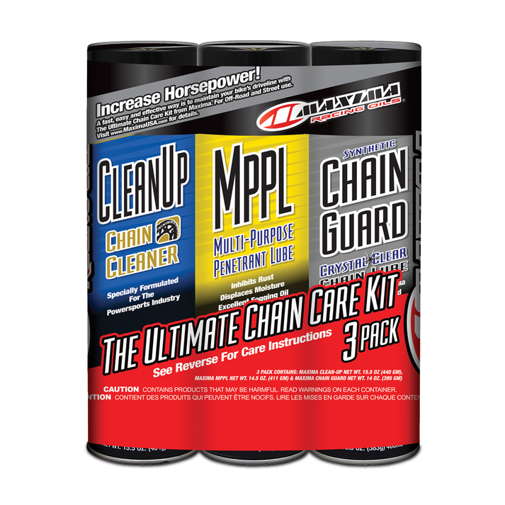 MAXIMA SYNTHETIC CHAIN GUARD COMBO KIT SPRAY 3-PACK
